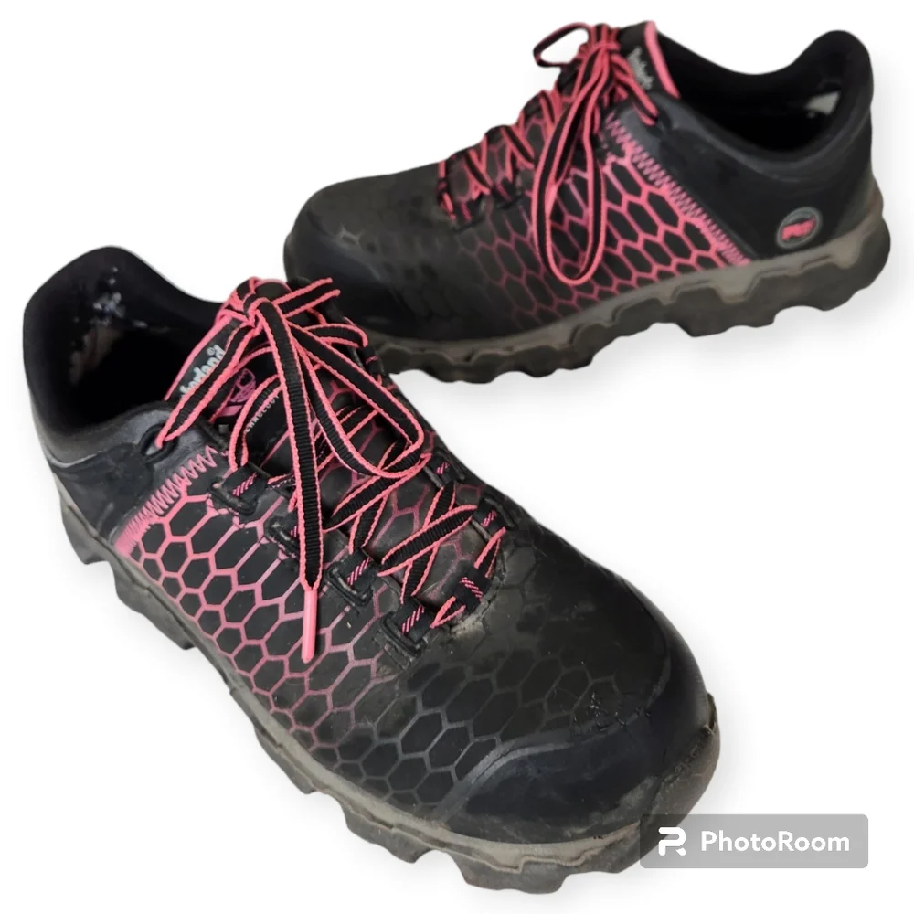 Women's Timberland PRO® Powertrain Sport Alloy Toe Work Sneaker size 8.5